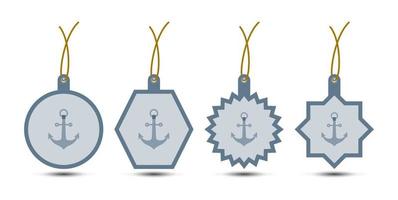 Set of Anchor tags with cord vector