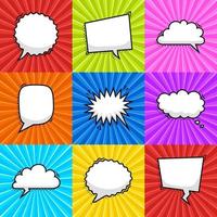 Collection of speech bubbles isolated vector