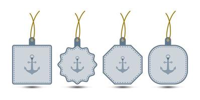 Set of Anchor tags with cord vector