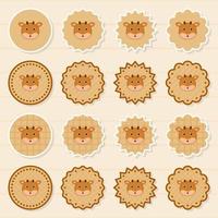 Note sticker set with Deer vector