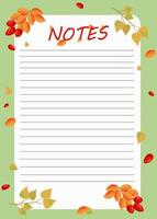 handy planner for notes vector