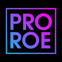 PRO ROE phrase to support womens rights. Protest against abortation ban. Pink and blue gradient feminist quote, neon print for graphic tee vector