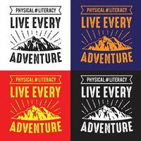 Adventure Typography for print on Demand, T-shirt printing, Mug design, Other printing Project vector