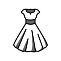 ilustración vectorial gráfico del icono del vestido vector