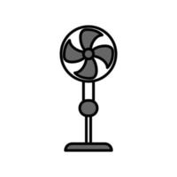 gráfico vectorial de ilustración del icono del ventilador de soporte vector