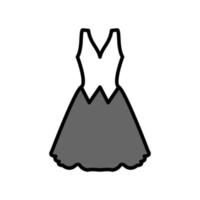 ilustración vectorial gráfico del icono del vestido vector