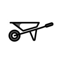 Illustration Vector Graphic of Wheelbarrow icon