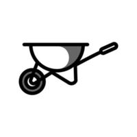 Illustration Vector Graphic of Wheelbarrow icon