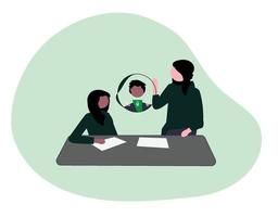 Business Work Chat Communication Flat vector