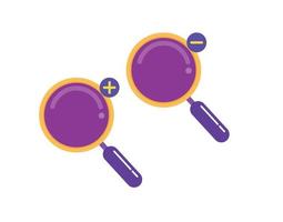 zoom in and zoom out icons vector