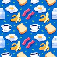 Breakfast Seamless Pattern vector