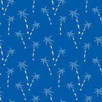 Simple summer print with hand drawn in sketch style palm trees vector