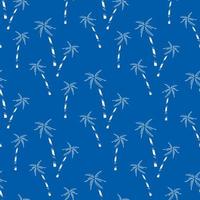 Simple summer print with hand drawn in sketch style palm trees vector