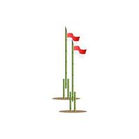 Indonesian flag vector illustration design