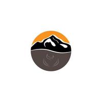 mountains icon logo vector illustration