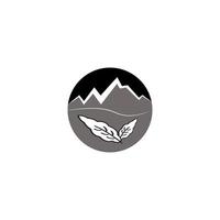 ilustración de vector de logotipo de icono de montañas