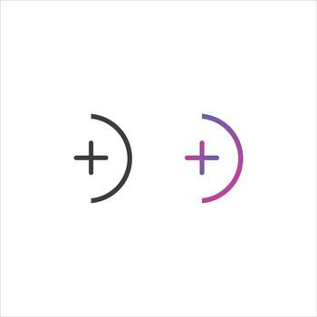 Add, Plus Icon Set vector