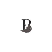 diseño de ilustración de vector de logotipo de letra b
