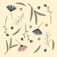 fondo floral vector