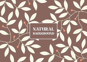 natural floral pattern background vector