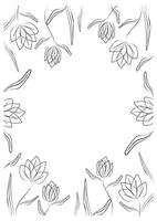 drawing floral pattern background vector