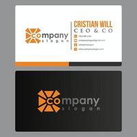 Abstract business card template vector