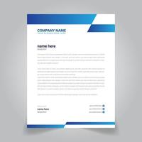 Business corporate letter head design template a4 size vector