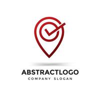 location and tick sign elements right symbol logo icon vector check marks, approval signs design.