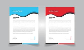 Creative Business modern letterhead design templates for your project design Vector illustration shapes