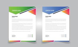 Creative Business letterhead design templates for your project design Vector illustration