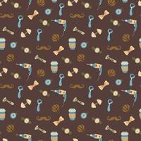 Seamless pattern for the holiday Father's Day. vector