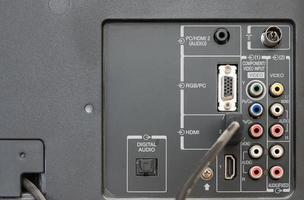 Rear panel connection photo