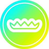 simple leaves in cold gradient spectrum vector
