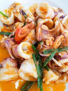 el calamar frito foto