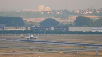 Airfield view and aircraft landing video