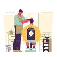 Hair Stylist at Work vector