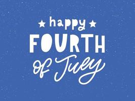 Fourth 4 of July stylish american independence day design Fourth of July vector