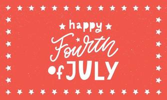 Fourth 4 of July stylish american independence day design Fourth of July vector