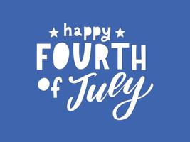 Fourth 4 of July stylish american independence day design Fourth of July vector