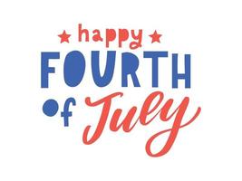 Fourth 4 of July stylish american independence day design Fourth of July vector