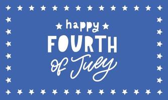 Fourth 4 of July stylish american independence day design Fourth of July vector