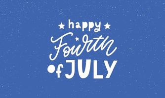 Fourth 4 of July stylish american independence day design Fourth of July vector