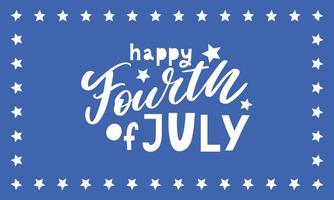 Fourth 4 of July stylish american independence day design Fourth of July vector