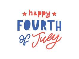 Fourth 4 of July stylish american independence day design Fourth of July vector