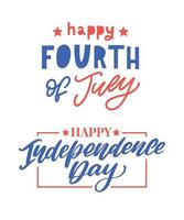 Fourth 4 of July stylish american independence day design Fourth of July vector