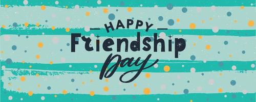 Friendship day vector illustration with text and elements for celebrating friendship day 2022