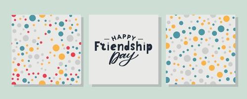 Friendship day vector illustration with text and elements for celebrating friendship day 2022