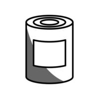 Illustration Vector graphic of tin can icon