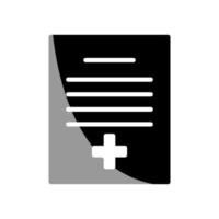 Illustration Vector graphic of medical report icon