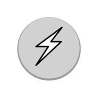 Illustration Vector graphic of lightning icon